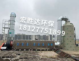 干式过滤器+二级活性炭吸附+水喷淋塔