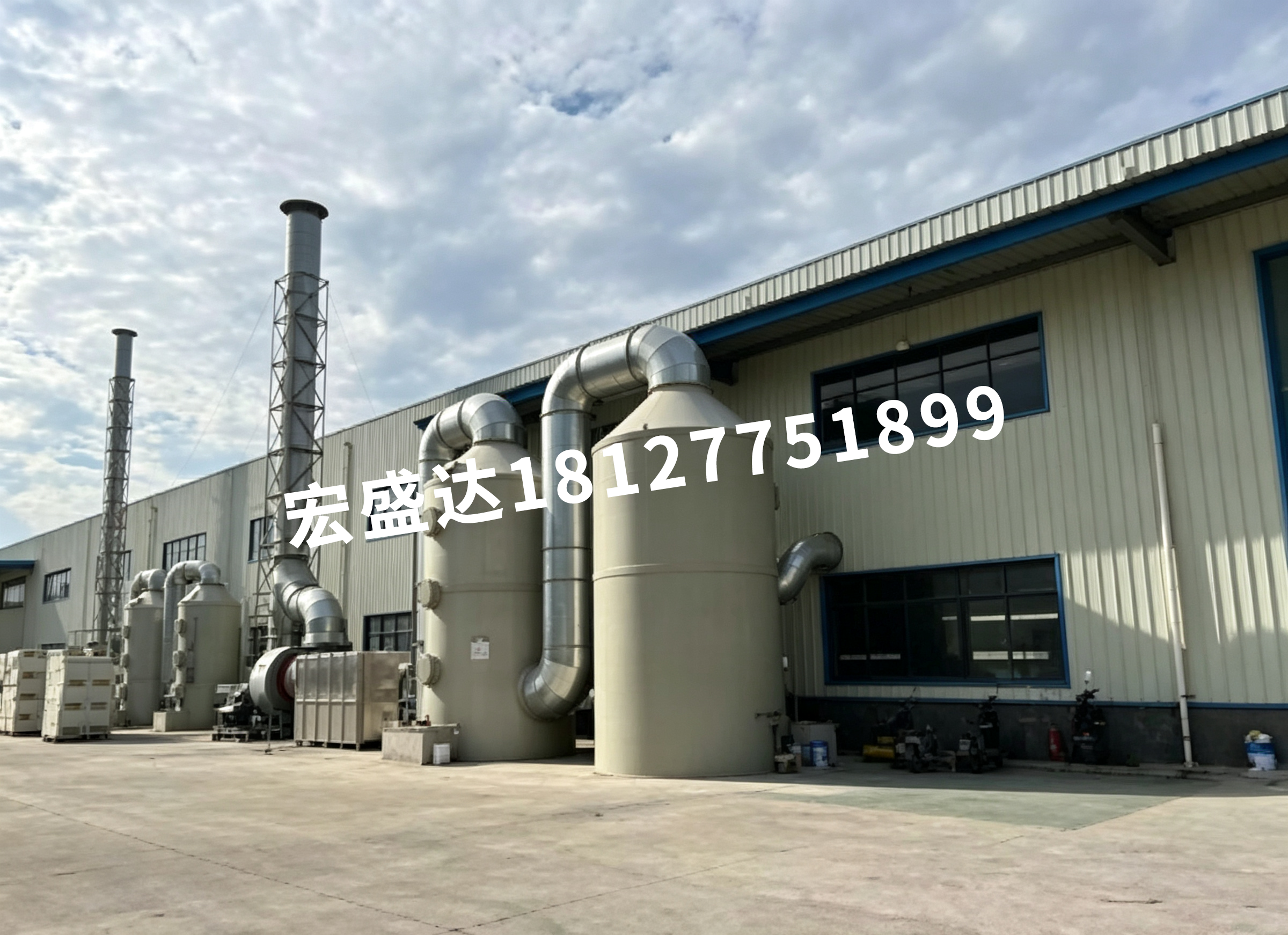 水喷淋+双级活性炭吸附
